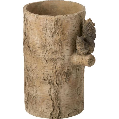 Vase écureuil en ciment beige - beige et marron (1/3)