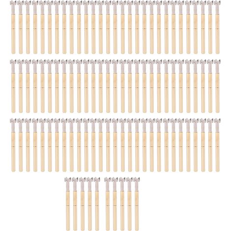 Lot de 100 broches Pogo à 4 griffes, tête prune, laiton, diamètre tube 2,36mm, longueur 34mm, pointes de test à ressort (1/5)