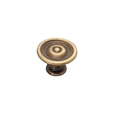 Bouton rustique zamac - Hauteur : 20 mm - Diamètre : 30 mm - Décor : Bronze - FOSUN