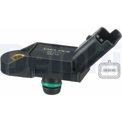 Capteur, pression de suralimentation Delphi Technologies PS10171 CITROËN 1920AC