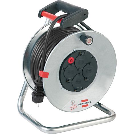 Garant SK 240 Avvolgicavo 25m H07RN-F 3G1,5 4 Prese 3500W Tamburo Acciaio IP20