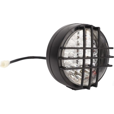 Phare LED 12V 3 fils avec grille pour Quad 50cc 70cc 90cc 110cc 125cc 150cc 200cc Go Kart ATV lumiere tout terrain (1/5)