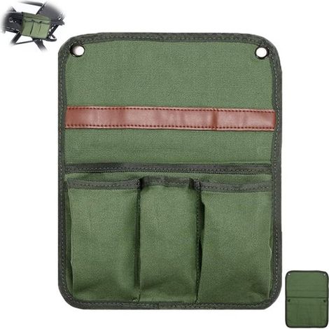 Hängende Aufbewahrungstasche für Armlehnen, Stuhlseitentasche, Grün, für Armlehnen von Strand- und Campingstühlen (1/5)