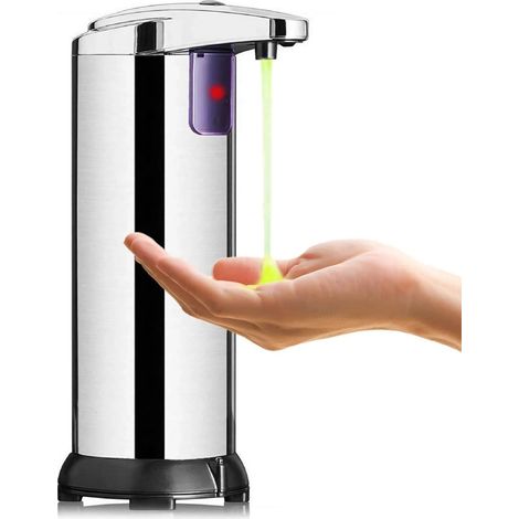 Cleafe - Dispenser Di Sapone Liquido Automatico Con Sensore Erogatore Sapone Mani Bagno 59385 - (1/5)