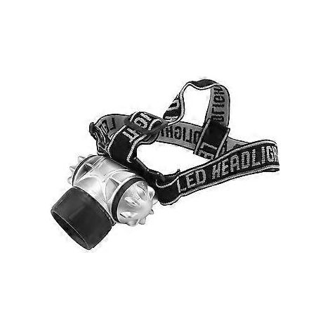 Stirnlampe mit 12 LEDs, Zoomfunktion, weiß, wasserdicht, zum Angeln