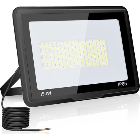 Projecteur Led ExtéRieur 150W, Spot Led ExtéRieur 15000LM 6000K Blanc Froid IP66 ImperméAble Projecteur Exterieur Pour Jardin Garage Patio Grange Cour