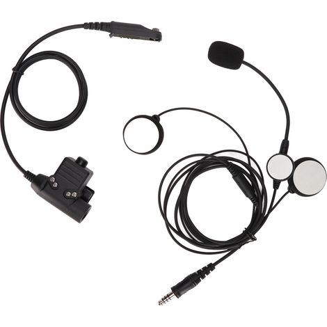Écouteurs intra-auriculaires bilatéraux pour casque de moto avec bouton PTT U94 pour Baofeng UV9R, UV9R PLUS, UVXR et BF9700
