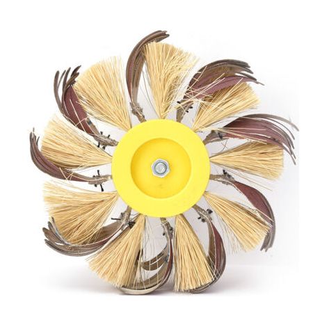 DEESSE SHOP-Hyuduo Roue de Coussin en Tissu émerge à Longue Durée Sil pour Confortable (6 têtes de Fleur de sil en Papier de Verre) (1/5)