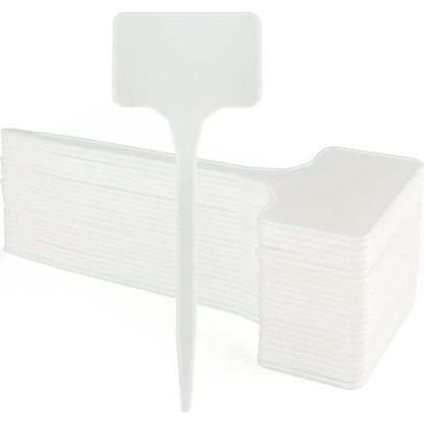 50 Pieces 15.5CM extérieur Plante de Grandes étiquettes extérieur Plastique Jardin Potager, Blanc
