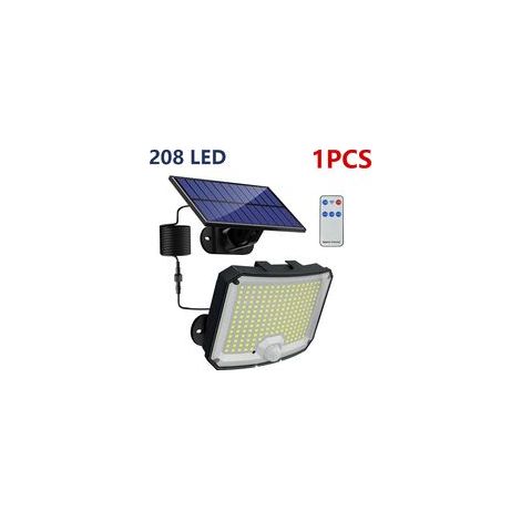 Lampe de sécurité solaire extérieure avec détecteur de mouvement, lampe de jardin solaire, (1/5)