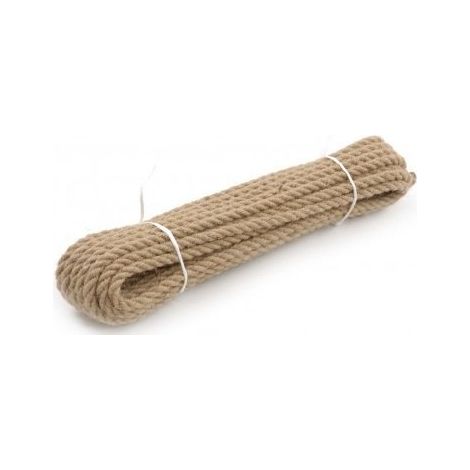10mm / 10m Natural Jute Rope Twisted Braided Decking Garden Boating Cord Sash by Automotive World