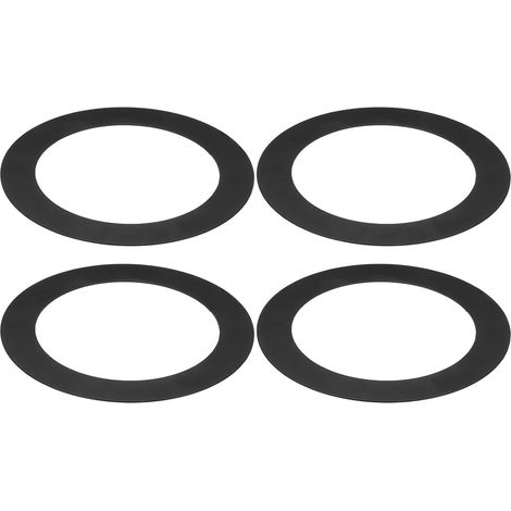 3.58" ID, 4.92" OD 4 Piece Metal Recessed Ceiling Downlight Covering Recessed Spotlights for Ceiling Lighting Recessed Lighting Matte Black Finish (1/5)