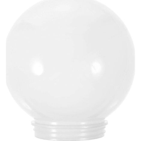 Abat-jour rond de style nordique en acrylique pour lampadaire extérieur (remplacement)-10X10X10CM-White