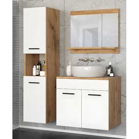 Mueble de Baño Paris Blanco una columna