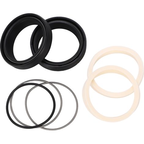Kit de joints d'huile pour fourche avant, en acier inoxydable et caoutchouc, adapté aux joints d'huile d'amortisseur de fourche avant de VTT, remplaçable avec un tube intérieur de 40 mm. (1/5)