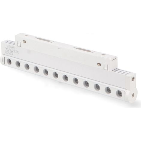 IluminaShop - Foco Lineal Puntos LED Blanco 12W para Carril Magnetico Monofasico Detail Chip Osram 48V CRI 90 UGR 17 Serie Detail  Blanco Calido 3000K (1/2)