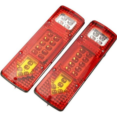 2 Feux Arrière LED 12V Indicateur pour Bateau Voiture Remorque Camion (1/4)