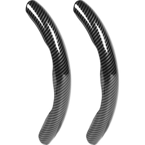 Lot de 2 housses de volant motif fibre de carbone, toucher agréable, texture délicate, remplacement universel pour Honda Accord, noir. (1/5)