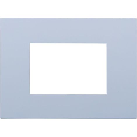Plaque Ettroit VA83301 série Venus, 3 modules, plastique, blanche, compatible avec la série Vimar Arkè (1/3)