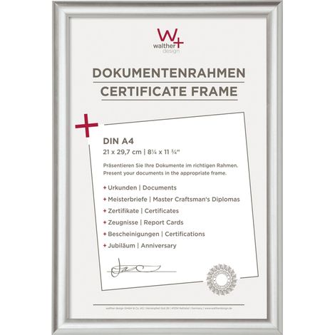 Walther Trendstyle Cadre photo argent 21x29.7 cm A4