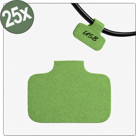 Quadrios 26CA785 26CA785 Kabel-Etikett 40 x 20 mm Farbe Beschriftungsfeld: Grün Anzahl Etiketten: 2
