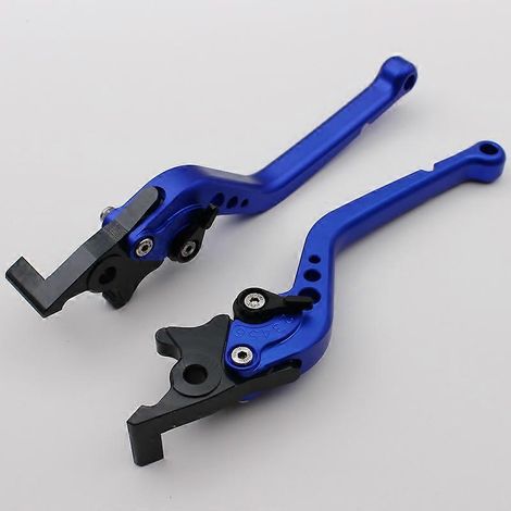 Frein à double disque, klaxon pour véhicule électrique, moto électrique, pompe à poussée latérale, frein modifié, guidon, réglage, poignée en alliage d'aluminium, tige de traction AC (1 paire longue b (1/5)