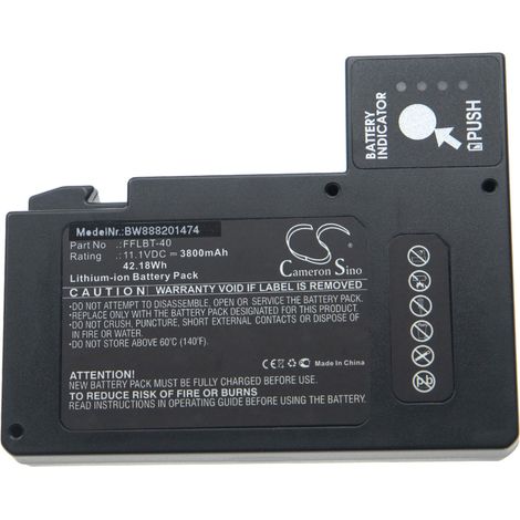 vhbw Akku Ersatz für INNO FFLBT-40 für Spleissgerät (3800mAh, 11,1V, Li-Ion)