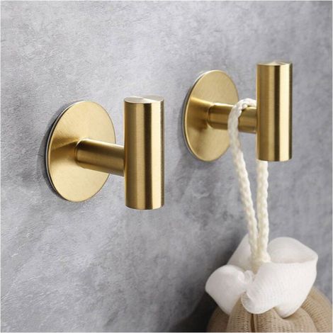 Crochets serviettes 8pcs Acier inoxydable Heavy Duty Door Hanger Wall Hook pour salle de bain Chambre Cuisine Htel Piscine Odipie (1/4)