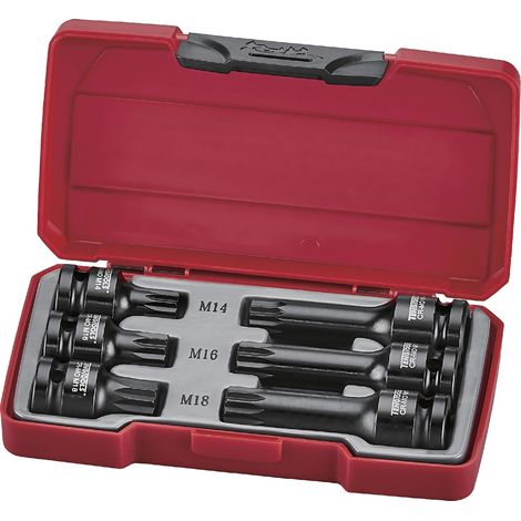 Set de douilles embouts à choc 1/2'' XZN - 6 pièces Teng Tools T9206