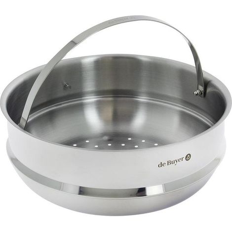 de-buyer Inserto a vapore in acciaio inossidabile 24 cm (1/2)