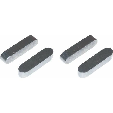 – Clavette parallèle en acier forme A DIN 6885 – Lot de 4 – Longueur 30mm – Fixation pour tondeuse, tracteur, motoculteur (1/2)