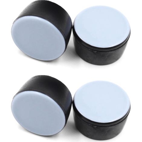 cyclingcolors 4x Tappi piedini con scivolo Teflon tavoli sedie gambe mobili protezioni gomma (18mm)