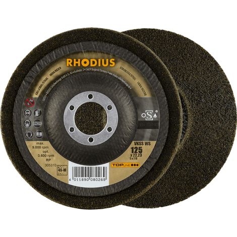 RHODIUS VKSS WS, 2 Stück, 115 mm, Vlieskompaktscheibe (1/4)