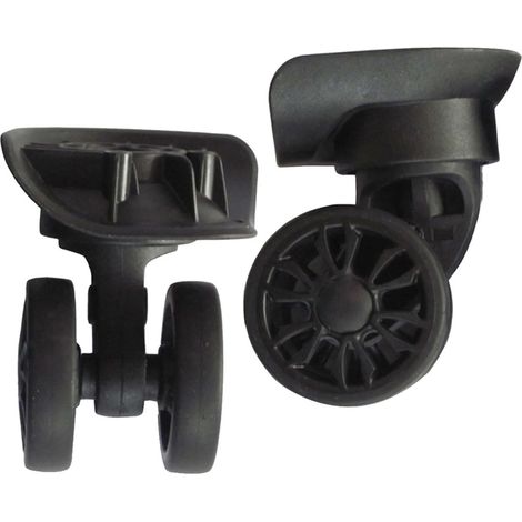 Lot de 2 roues de rechange A89 pour valises, silencieuses et fluides, pour pièces de coffre à bagages (1/5)