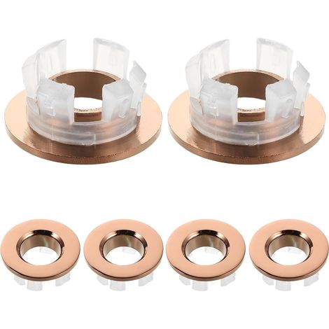 Couvercle de Trop-Plein de Lavabo en Cuivre Abs 6 Pièces (1/5)