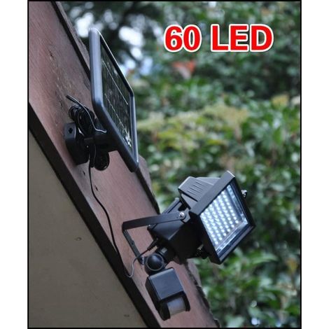 60 LED Solaire Lumière Lumière de sécurité avec détecteur de mouvement, rue Chemin Wall Garden Light Outdoor IP65 (1/4)