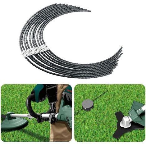 10 teiliges Set Trimmerfaden Passend für Bosch AFS23 27 Trimmerfaden F016800431 (37 cm x 3,5 mm) (1/5)