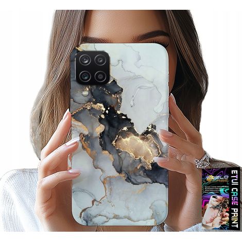 Custodia per Samsung A12 / M12 - elegante effetto marmo, motivi femminili alla moda (1/5)