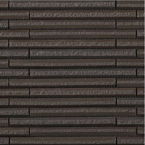 Mosaïque de grès cérame Zen INAX HOSOWARI BORDER - Deep brown boîte de 1 m2 - Deep brown - boîte de 1 m2