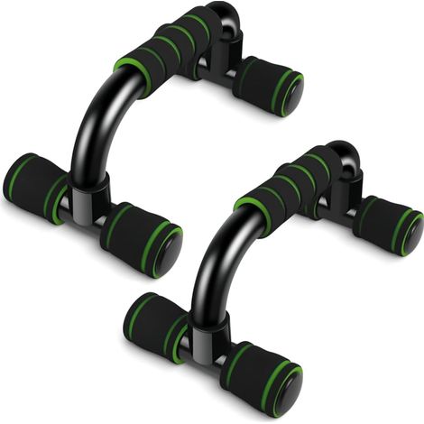 Poignées de pompes pour salle de fitness, 1 paire de poignées de pompes avec revêtement en mousse rembourrée et structure stable et antidérapante, pour hommes et femmes (1/5)