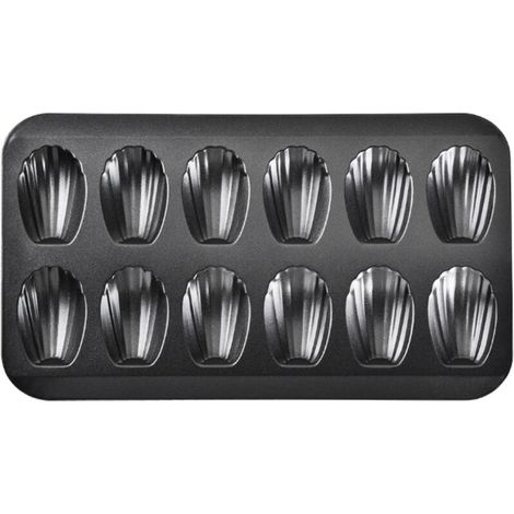 Moules à madeleines antiadhésifs en acier au carbone (12 pièces) (1/5)
