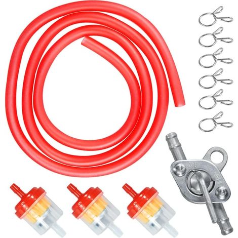 Kraftstoffleitung und Kraftstofffilter für Taotao Coolster Apollo Baja ATVs 50cc, 70cc, 90cc, 110cc, 125cc, 150cc (rot) (1/5)