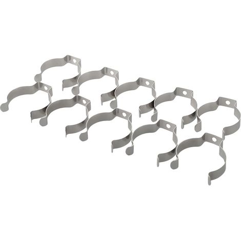 Clip porte-outils 10 pièces 35mm acier manganèse, pour tuyau (1/5)