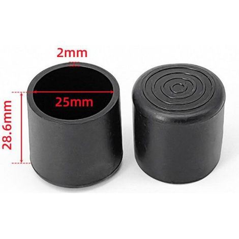 20 Embouts en Caoutchouc,Pour Pieds des Tables, Chaises, Meubles,25mm (1/5)