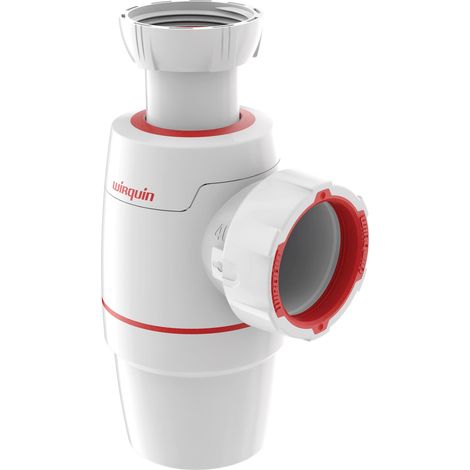 Wirquin – Siphon évier Néo Ø40 mm – Réglable – Zéro fuite – Joints bi-injectés pour installation rapide – Conforme norme EN274 (1/6)