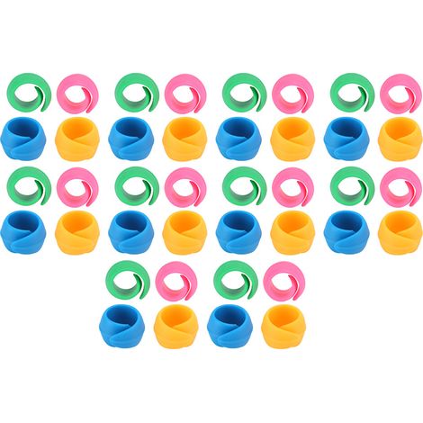 Pinces à bobines en silicone colorées, 40 pièces, pinces à fil à coudre, accessoires (1/5)