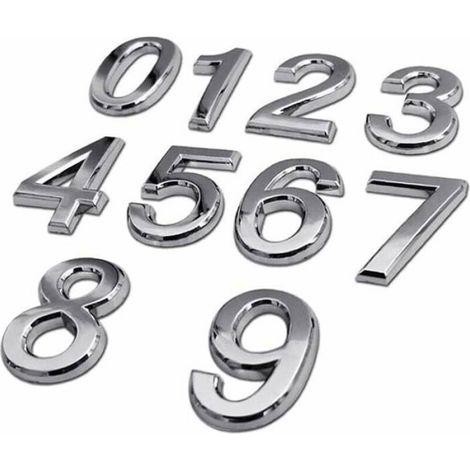 Numro de Porte Adhsif 0 9 Design pour Maison et Bureau (1/4)