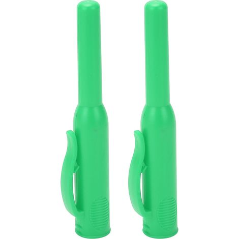 2 Stück Tischlerbleistift-Nasenkappen für tiefe Löcher, Holzbearbeitungskappen mit Klemme/Halter, Rot (GRÜN).