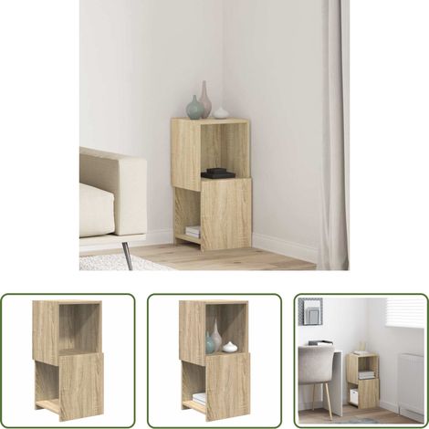 Rangement - Meuble d'angle Chêne Sonoma 30,5x30x65cm Bois d'ingénierie (1/5)