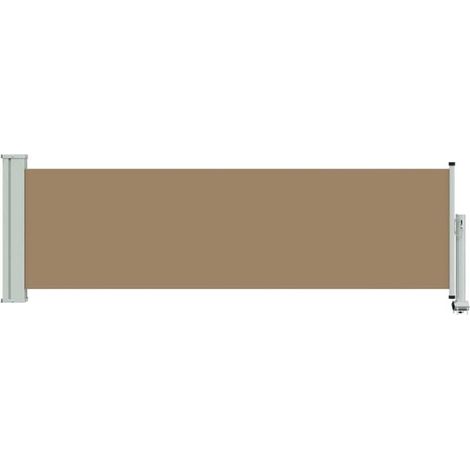 Auvent latéral, 100 % polyester, structure en acier (1/5)
